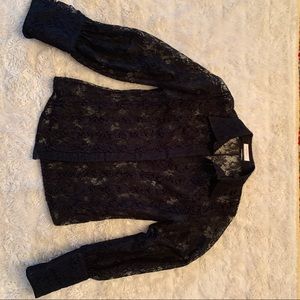 Black Lace Blouse